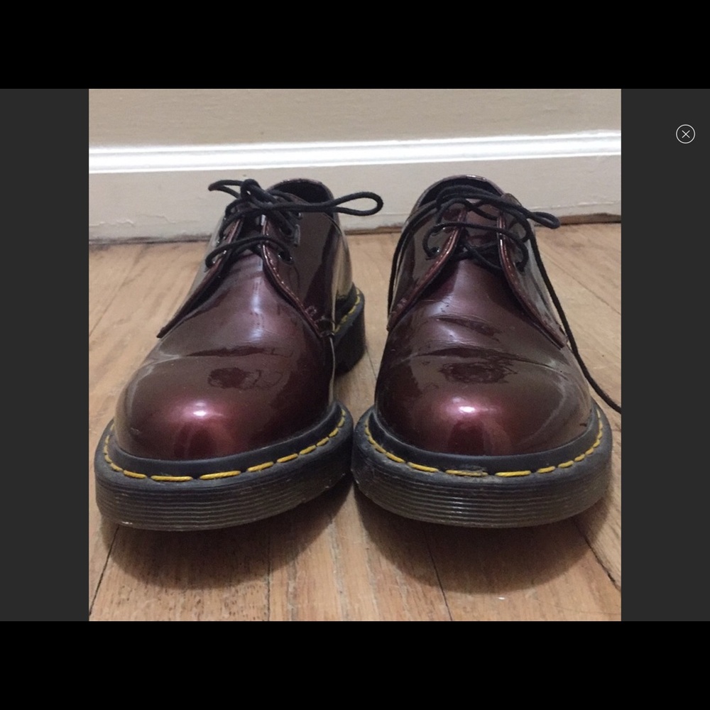 Patent leather Doc Marten e-girl loafers